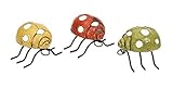 IMAX Corette Lady bug Wall Decor, Set of 3 [並行輸入品]