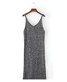 Marshel マタニティ ニット ワンピース 【 トレンド リブニットワンピ 】 グレー フリーサイズ 2018 冬服 ファッション