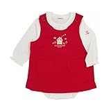 (ミキハウス)ミキハウスファースト ジャンパースカートセット (44-1803-671) 赤（02）