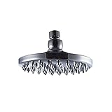 KES J131 All BRASS 6-Inch Shower Head Fixed Mount Rainfall Style, Polished Chrome [並行輸入品]