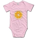 かわいい 幼児 オレンジ フルーツ デザイン Tシャツ 100%綿 Pink Size 6 M