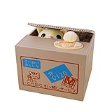BaidecorイエローStealing Coin Cat Money Box Piggy Bank