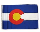 12X18 12X18 State Of Colorado Sleeve Flag Boat Car Garden [並行輸入品]