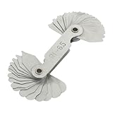 uxcell 半径ゲージ 測定ツール ラジアス　ゲージ　手早く半径測定 高精度 R1-6.5mm