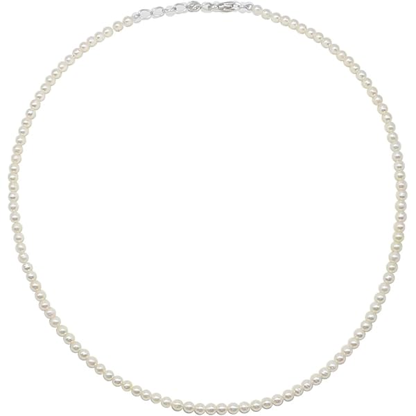 ベビーあこや真珠3.5〜4㎜珠43.5㎝バリシルバー24Kマンテルネックレス ベビーあこや真珠3.5〜4㎜珠43.5㎝バリシルバー24Kマンテル