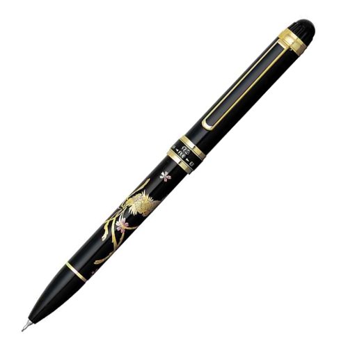 プラチナ万年筆 多機能ペン ダブル3アクション 近代蒔絵 鳳凰 MWB