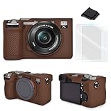 VOVMOEYA ソニー Sony α7CII/ILCE-7CM2/A7CM2との互換性ありカメラケース α7C2専用 ボディケース a7CIIシリコンカメラケース ILCE-7CM2カバー カメラA7CM2専用保護ケース A7C II A7CMark 2 α7C ii 保護バッグ A7CM2対応ケース シリコン製 快適なグリップ 軽量 耐衝撃-コーヒー