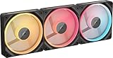 CORSAIR iCUE LINK LX120-R RGB スターターキット 120mm PWM PCケースファン デュアルライトループ トリプルパック ブラックCO-9051050-WW