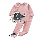 Tovadoo 子供服 ベビー服 女の子 トップス+ズボン 秋冬 長袖 象柄 姉妹揃い 可愛い 部屋着 保育園 旅行 3-7歳