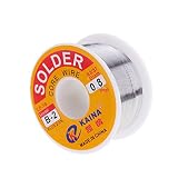 Iglobalbuy 0.8mm/0.03" 錫鉛ロジンはんだフラックス溶接鉄ワイヤー リール