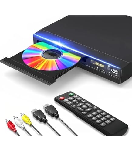 Amazon | kxzlhaa ブルーレイプレーヤー ミニHD DVDプレーヤー HDMI