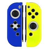 アンサー Switchジョイコン用 シリコンプロテクト (ブルー&イエロー)【Nintendo Switch 有機ELモデル対応】