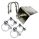 nijimomo アンテナ基台 マストクランプ 端子付き セット パイプ取付金具 アマチュア無線 (3)