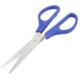 uxcell クラフトはさみ ハサミ 刃 ペーパカット 裁縫道具 ブルー