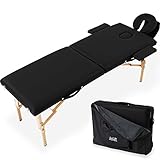 マッサージベッド 折りたたみ 軽量 コンパクトサイズ (保証付き) ブラック