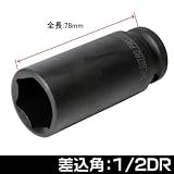 【アストロプロダクツ】AP 1/2DR インパクトディープソケット 24mm