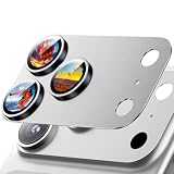 Jurqqer いfor iphone 17 Pro カメラ保護 全面保護 9Hサファイアガラス＆航空用アルミ合金製 防指紋 高透過率防傷 耐衝撃 露出オーバー防止 - for iPhone 17 Pro専用 ぎんいろ
