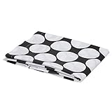 Bacati - Black Large Dots Crib Fitted Sheet by Bacati [並行輸入品]
