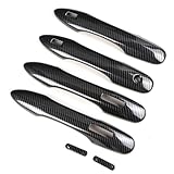 Marchfa トヨタ アルファード＆ヴェルファイア 40系（4 代目 2023年6月～）専用 ドアハンドルハンドルカバー ドアノブカバー ドア ガーニッシュ ドアノブの爪キズ防止 ガーニッシュ 外装パーツ (カーボン調）