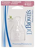 Dr. Brown`s Natural Flow Preemie Standard Nipple - 2 Nipples by Dr. Brown's
