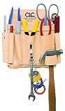 Custom Leathercraft 521 Electrician's Tool Pouch Top Grain Leather 8-Pocket [並行輸入品]