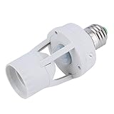 TOPWOOD E27プラグ ライトソケット LED電球 赤外線センサーランプ LEDイルミネーション 白熱灯 省エネランプ LEDライト 電飾 360度プラグ AC110-220V