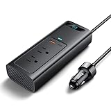 Baseus 150Wカーインバーター シガーソケット車コンセントDC 12V（直流)をAC 100V(交流)に変換  AC100V電源2口