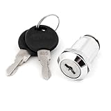 uxcell カムロック錠　シリンダー錠　　机の引き出し　金属　糸直径23mm x 18mm　　便利、簡単