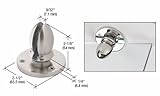 CRL垂直パネルつや消しステンレス1 / 4 "クランプ