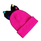 MIOIM®秋冬 防寒 子供 ベビー キッズ ニットキャップ 可愛いリボン付き 帽子５色