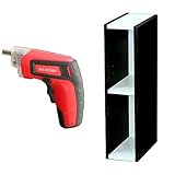 『電動ドライバー 充電式 RD110-R レッド』と『スペースユニット 幅15×奥行29×高さ60cm オフホワイト/ウォールナットブラウン UB-6015』のセット