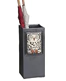 信楽焼 ふくろうレリーフ傘立て【kt-0167】 しがらき焼 笠立て 陶器 おしゃれ オシャレ 陶器 アンブレラスタンド 和風 洋風
