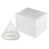 Pawaca クリスタルボール　ストームグラス　天気予報器　結晶観察器 インテリア　天気予報グラスボトル　家に飾る　ホワイト　10.8*10.5*10.5cm L