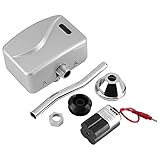 Eboxer　小便器用フラッシュバルブ 　自動式　センサー　シルバー　おしゃれ　高級感　節水