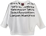 RUSK GIRL(ラスクガール) 天竺VネックロゴPtドルマン長袖Tシャツ 100cm /O/WHITE NO.P-3511-51