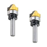 Fityle 2点セット 木工用 ルータビット シャンク8mm パネル ドア 切削工具 高精度 超硬カッター 耐久性