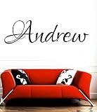 Andrew girl name or boy name room name wall quote art vinyl decal sticker by Children room sticker [