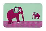 Lassig Kids BPA-free Breakfast Board Melamine Non-Slip, Wildlife Elephant by Lassig