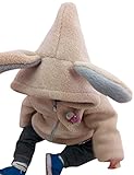 Kukuo 子供コート 女の子 コート ジャケット 赤ちゃん 冬 コットン プリンセス風 アウター ジャケット 帽子付き ふわふわ 可愛い 暖かい カーキ90