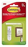 白 8 セット/Pkg コマンド小さな画像ぶら下げストリップ 3 M 17205