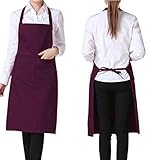 FUT(エフュ ト) かっこいいシンプルデザイン自宅/ガーデニング/飲食店/キッチン/カフェ/作業着シンプルエプロン55cm*75cm