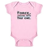 PopスレッドThe Force Is Strong With This One幼児ボディスーツ カラー: ピンク
