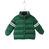KACHI キッズ 子供服 ダウンジャケット ダウンコート ダウン 中綿ジャケット 立ち襟 女の子 男の子 秋冬 アウター 冬 防寒 保温 防風 ふかみどり 80cm（1~14ヶ月）