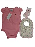 ラルフローレンの子供服　POLO　RALPHLAUREN　ベビー　出産お祝いセット　女の子　７０ｃｍ　３ヶ月～６ヶ月用 [並行輸入品]