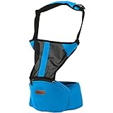 lanova ウエストキャリー 新生児用品 抱っこひも 夏も通気性良い抱っこ紐 簡単抱っこ紐 スカイブルー