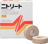 ニトムズ ニトリート CBCテープ スポーツテープ 多巻パック 手で切れる 非伸縮 関節をしっかり固定 ケガ対策 はがれにくい ベージュ 幅19mm×長さ12m [16巻入] CBC-19