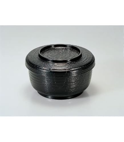 Amazon｜若泉漆器 割子飯器 黒内朱塗 1-224-7｜飯碗 オンライン通販