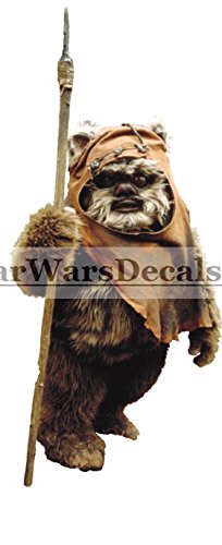 ewock Ewok Wicket W。Warrick Rebel Alliance EndorスターウォーズクラシックEpisode VI Return of the Jedi取り外し可能な壁デカールステッカーアートホームデコレーションKids room-3?3?/ 4インチ高さ8?1?/ 4インチ