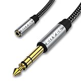 ENVEL ステレオミニプラグ 変換 6.35mm(オス) 3.5mm(メス) ヘッドホンプラグ 端子 変換 ステレオプラグアダプター