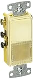 Hubbell Wiring Systems RCD309I tradeSELECT Three Way Combination Quiet Rocker Switch with Clear Lens